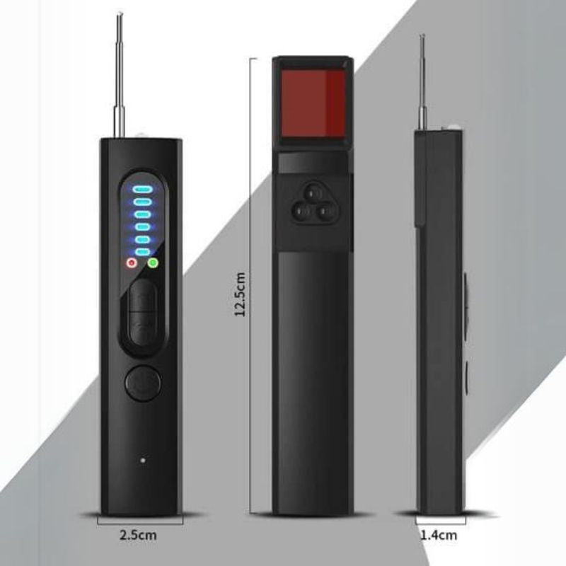 🔒 Detector Portátil de Cámaras, GPS, Micrófonos y Señales Ocultas