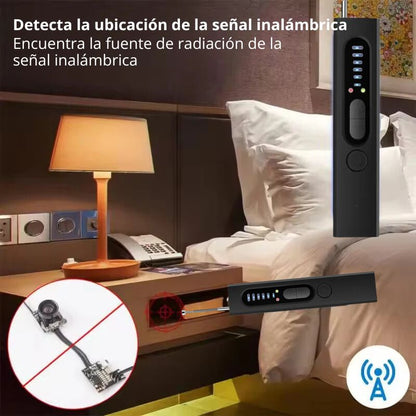 🔒 Detector Portátil de Cámaras, GPS, Micrófonos y Señales Ocultas