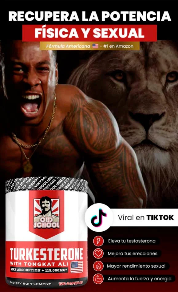 Turkesterone Old School con Tongkat Ali + BioPeerine