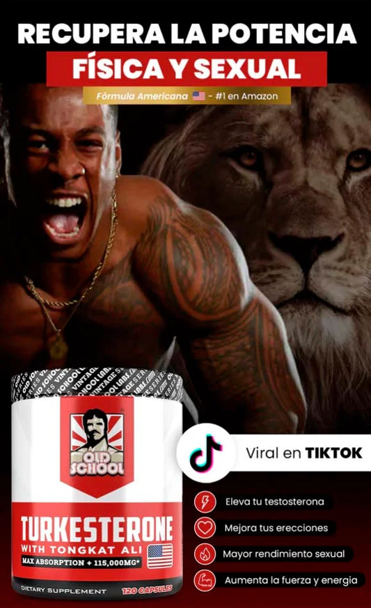 Turkesterone Old School con Tongkat Ali + BioPeerine