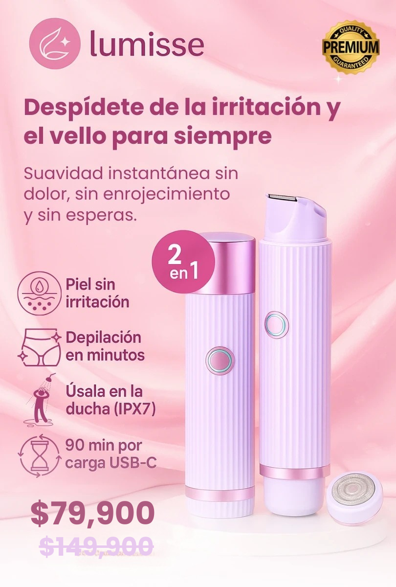 Depiladora Doble Cabezal Para Dama Lumisse