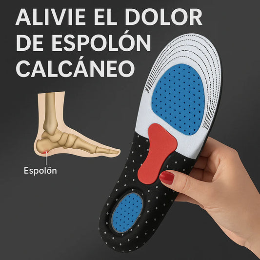 Plantillas Ortopédicas de Gel | Alivio Instantáneo del Dolor de Pies y Fascitis Plantar