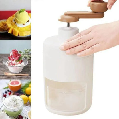 Picadora de hielo manual para cócteles y granizados