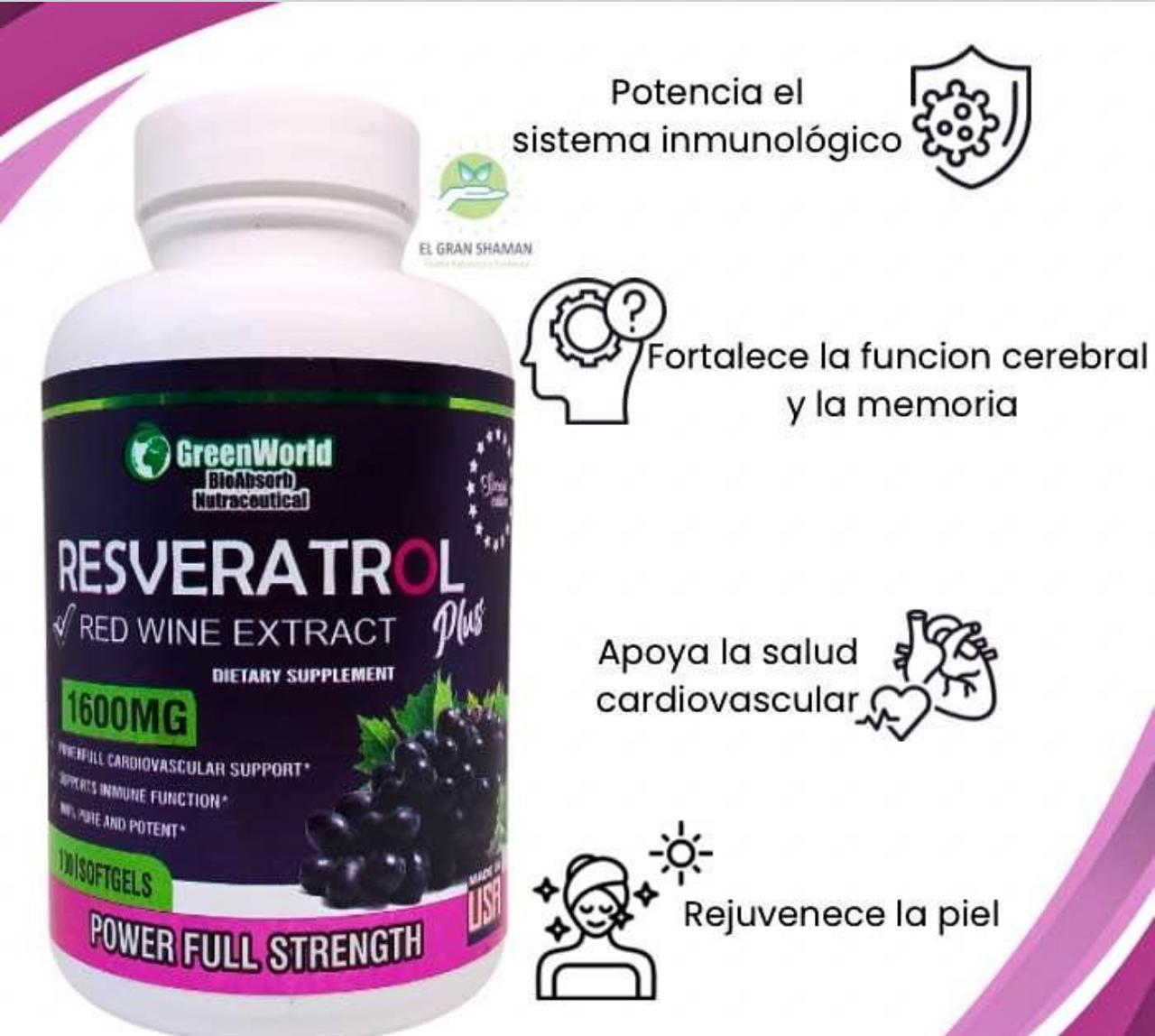 Resveratrol GreenWorld (100 Capsulas) – Vital Pro