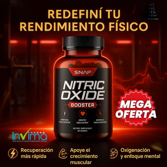 NitricOxide™ –Activa tu Flujo Sanguíneo, Aumenta Resistencia