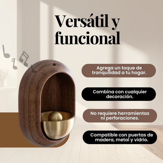 Timbre Campana Vintage Madera